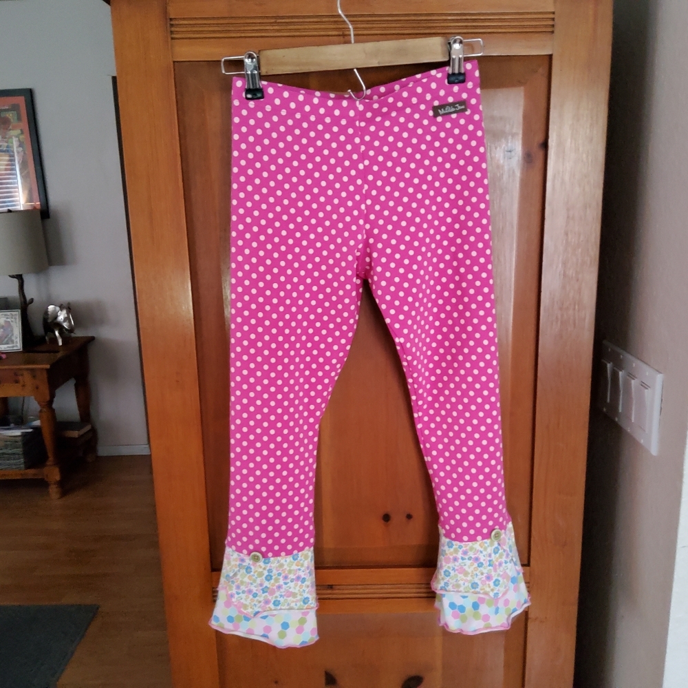 Matilda Jane Ruffled Leggings Size 14 EUC